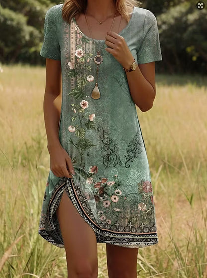 Women's Multicolour Statement Print Dress