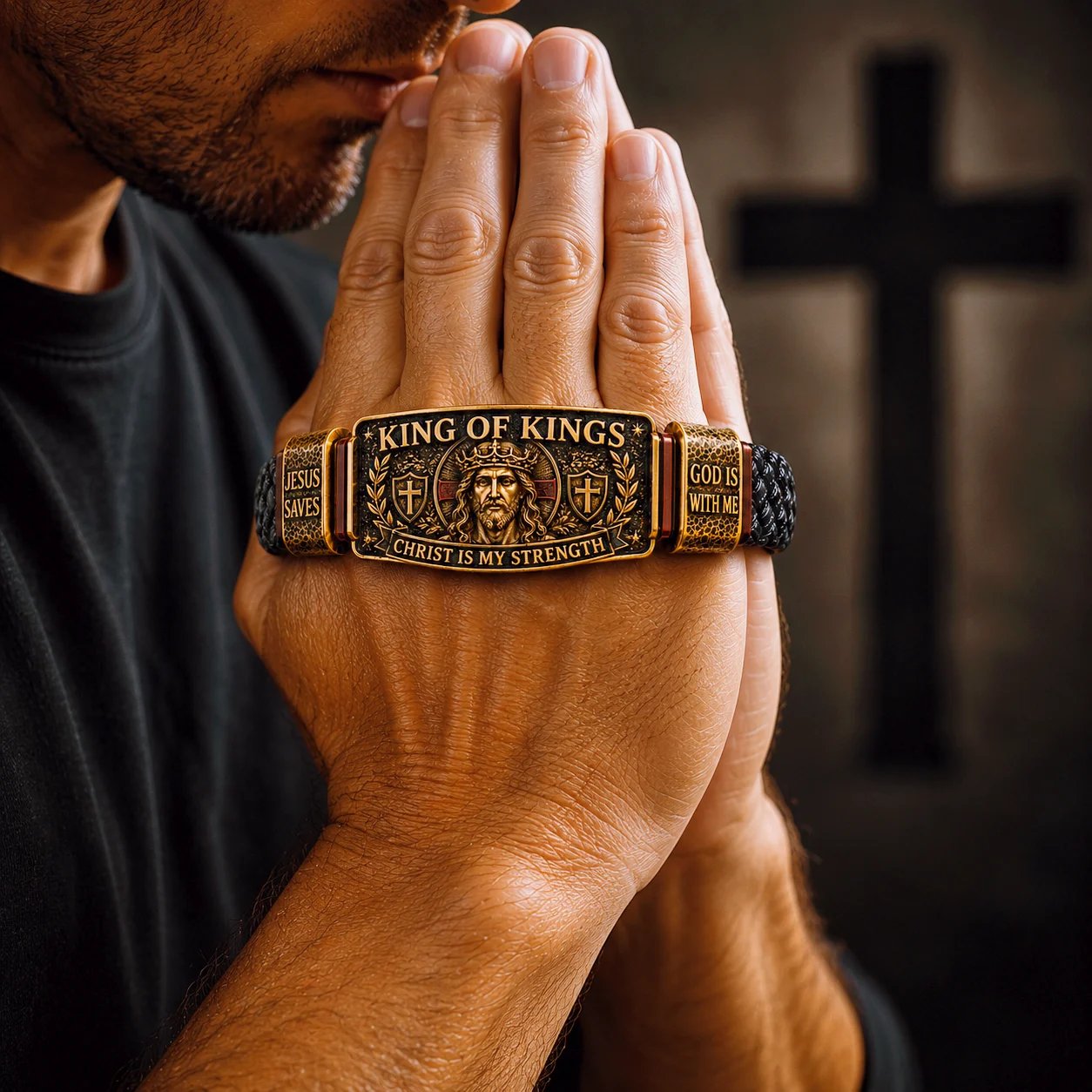 King of Kings Adjustable Christian Faith Bracelet