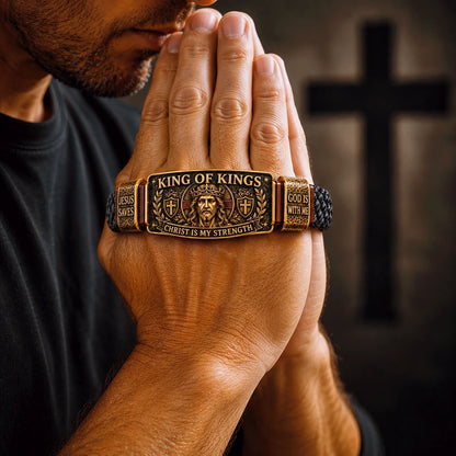 King of Kings Adjustable Christian Faith Bracelet