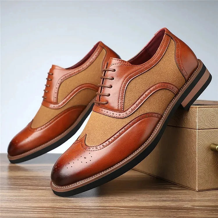 Men’s Two-Tone Brogue Oxfords