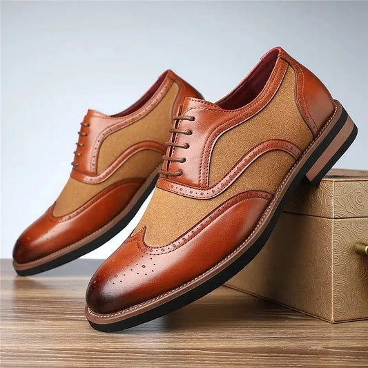 Men’s Two-Tone Brogue Oxfords