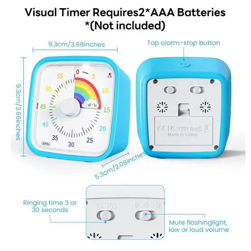 60-Minute Visual Countdown Timer