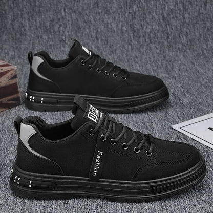 Autumn 2024 Men's Soft Leather-Look Casual Sports Shoes