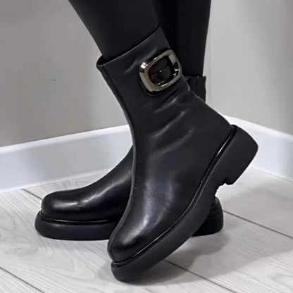 Women’s Ankle Boots with Buckle Detail