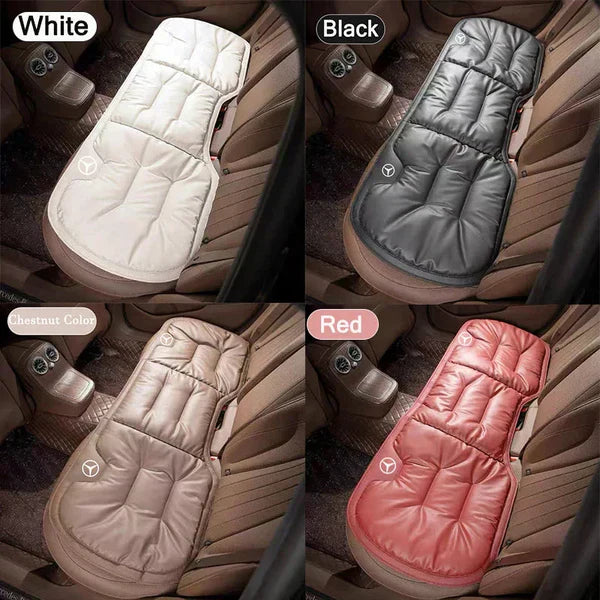 Soft Leather Car Seat Cushion Set with Anti Slip Silicone Backing