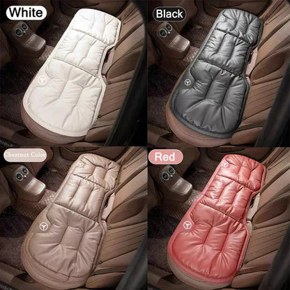Soft Leather Car Seat Cushion Set with Anti Slip Silicone Backing