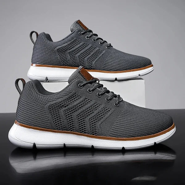 Men’s Breathable Mesh Lace-Up Trainers
