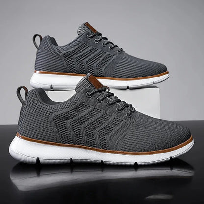 Men’s Breathable Mesh Lace-Up Trainers