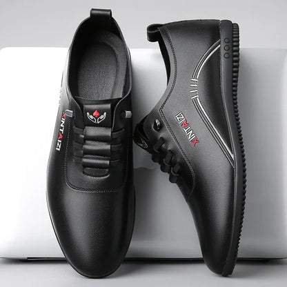 Men's Italian Leather-Look Driving Shoes