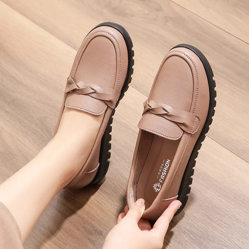 Middle-aged non-slip new comfort leather-Look shoes