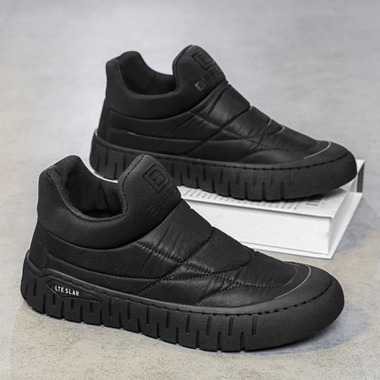 Men's Casual Fleece Thickened Warm Slip-on Shoes
