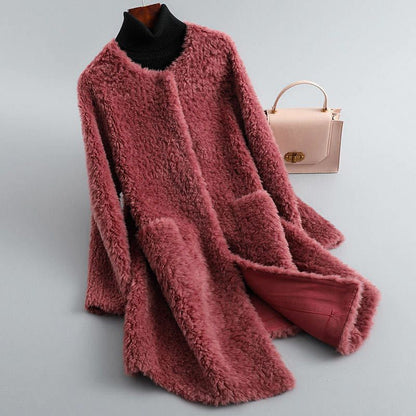Women’s Teddy Fleece Coat with Pockets