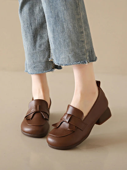 HIGH QUALITY COW LEATHER-LOOK WOMEN'S SHOES