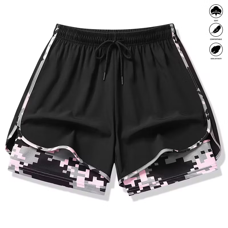 Women’s 2-in-1 Layered Athletic Shorts