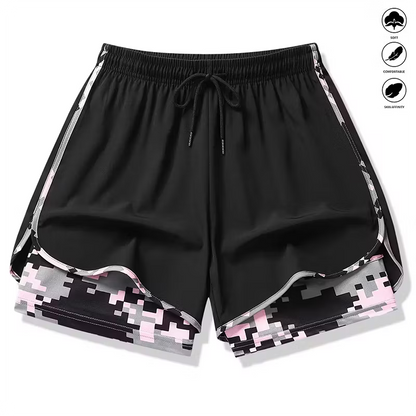Women’s 2-in-1 Layered Athletic Shorts