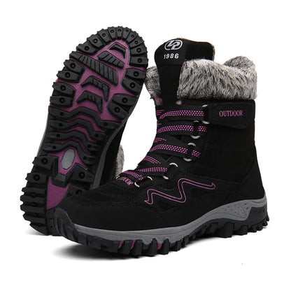 Women’s Warm Lace-Up Winter Boots