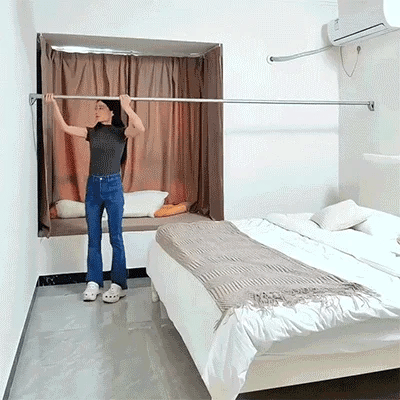 Adjustable No-Drill Telescopic Rod