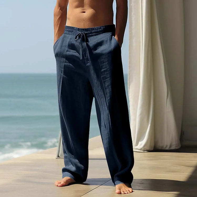 Men’s Relaxed Fit Straight Leg Casual Trousers