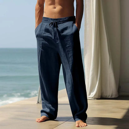Men’s Relaxed Fit Straight Leg Casual Trousers