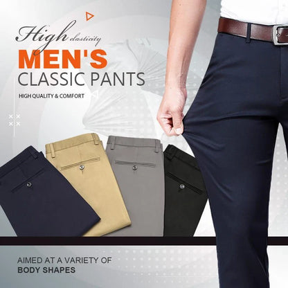 Men's Stretch Straight Leg Trousers