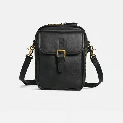 Women’s Compact Leather-Look Crossbody Handbag