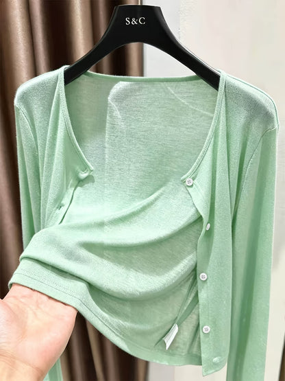 Women's Lightweight Shawl Cardigan