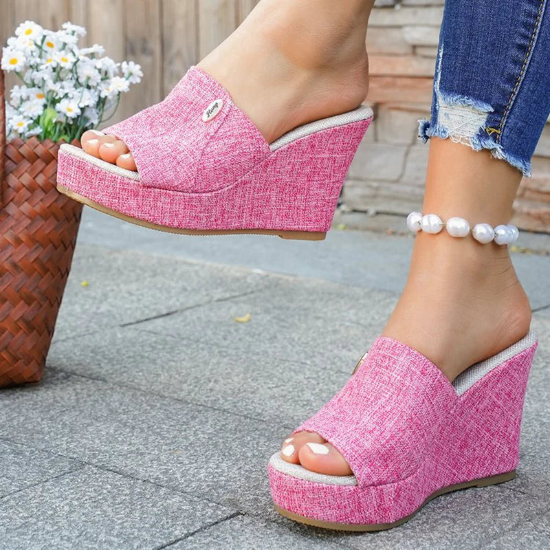 Women's Open-Toe Espadrille Wedge Sandals