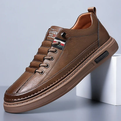 Italian Handmade Leather-Look Driving Breathable Casual Shoes