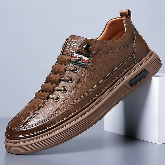 Italian Handmade Leather-Look Driving Breathable Casual Shoes