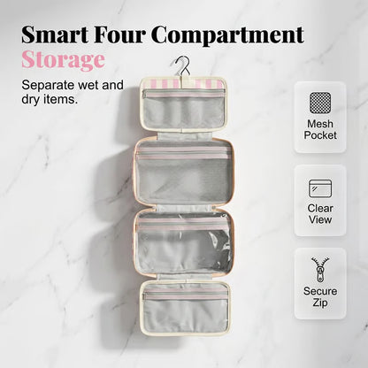 Striped Hanging Toiletry Organiser
