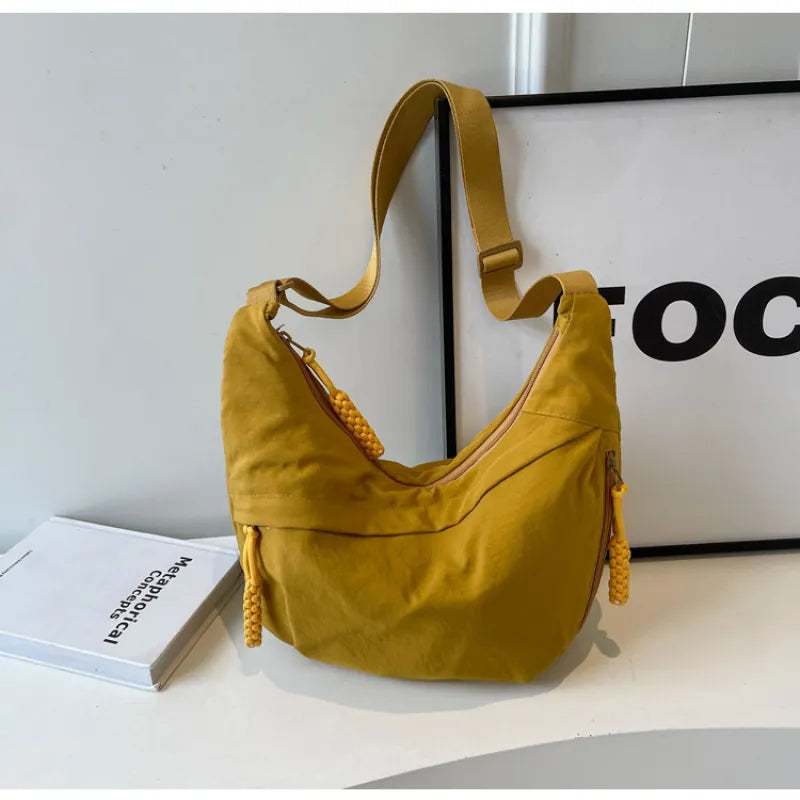 Women’s Multi-Pocket Nylon Crossbody Bag