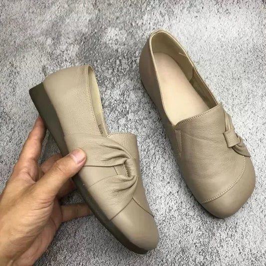Women's Leather-Look Soft-Soled Non-Slip Shoes