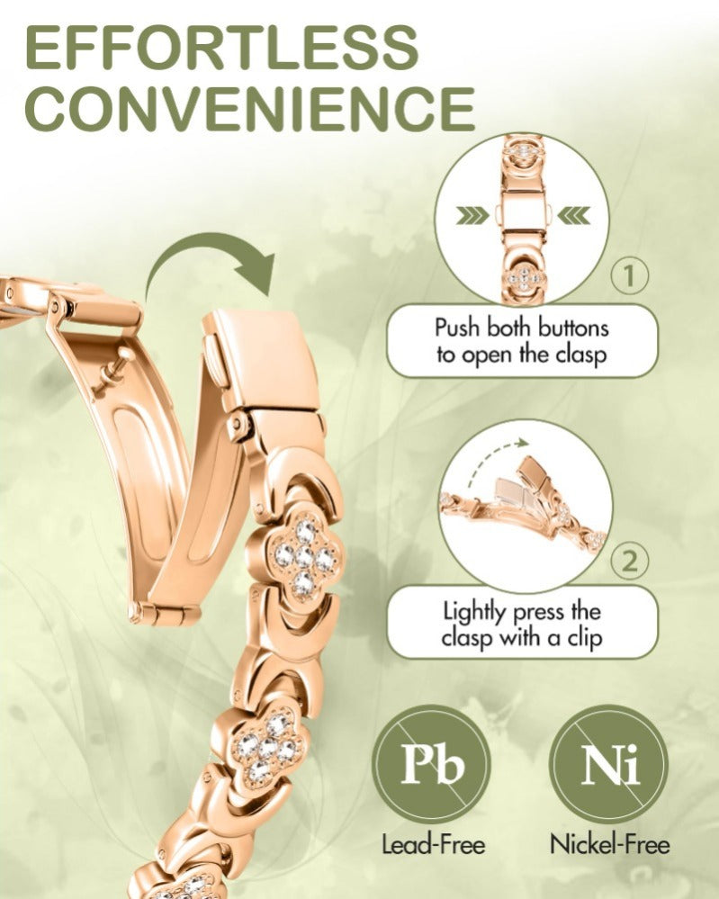 Clover & Infinity Magnetic Link Bracelet