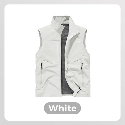 Men’s Waterproof Multi-Pocket Outdoor Utility Vest