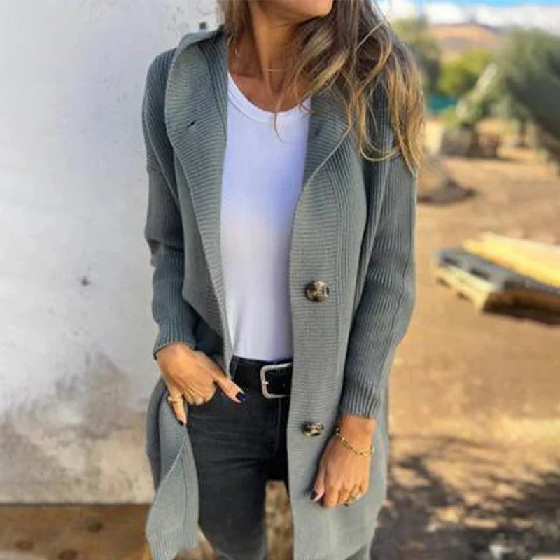 Women’s Cozy Elegance Hooded Cardigan