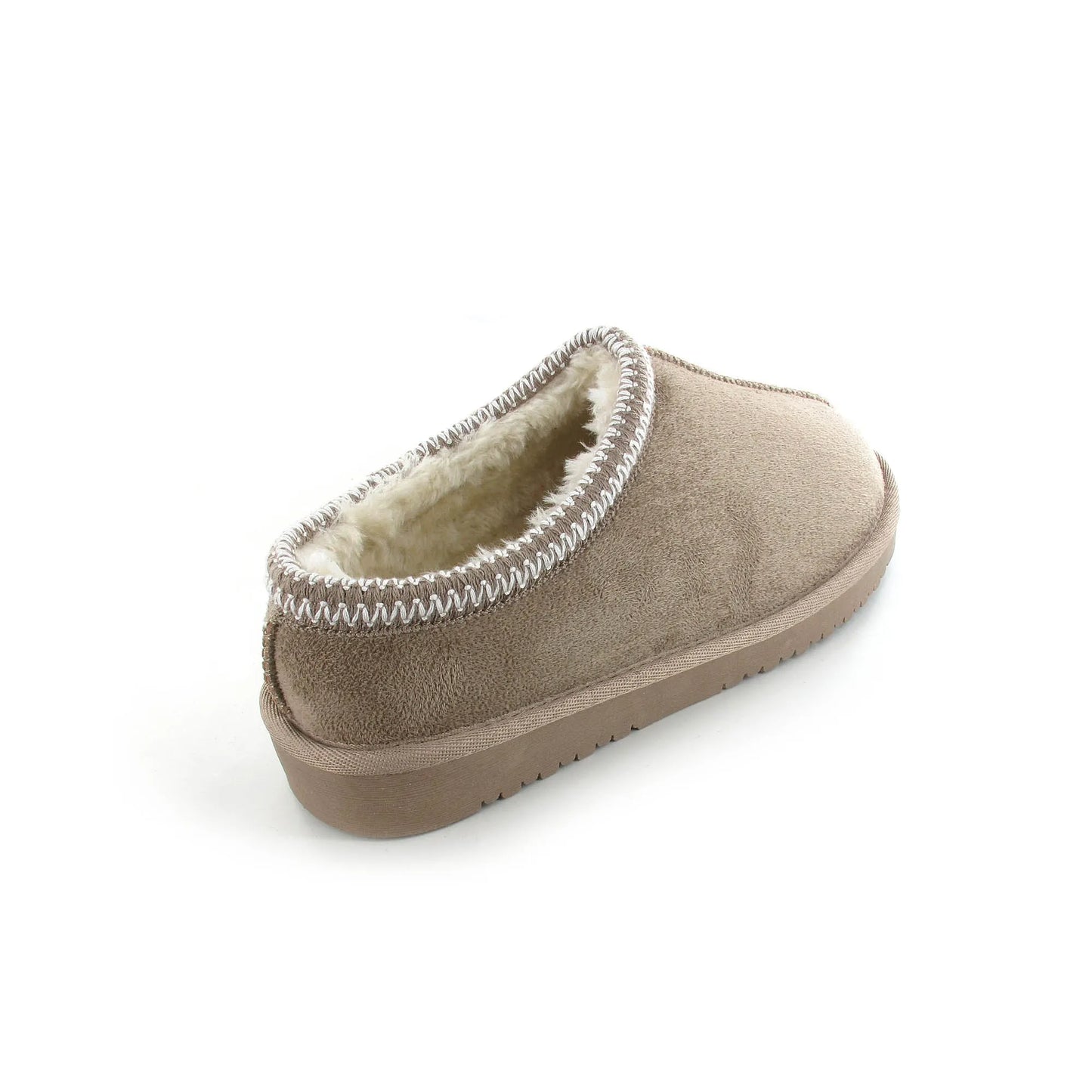 Women’s Wide-Fit Fur-Lined Anti-Slip Outdoor Slippers