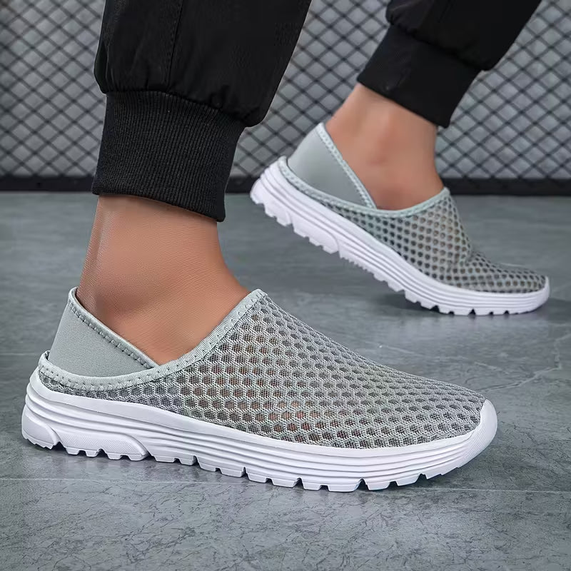 Men’s Breathable Lightweight Slip-On Mesh Trainers