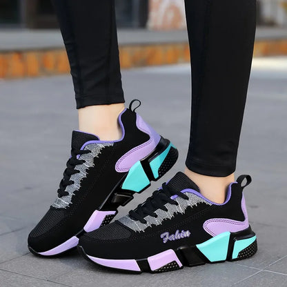 Women’s Colour-Block Mesh Trainers