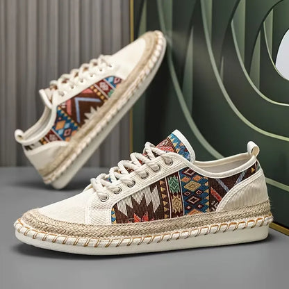Men’s Breathable Casual Vintage Bohemian Espadrille Trainers