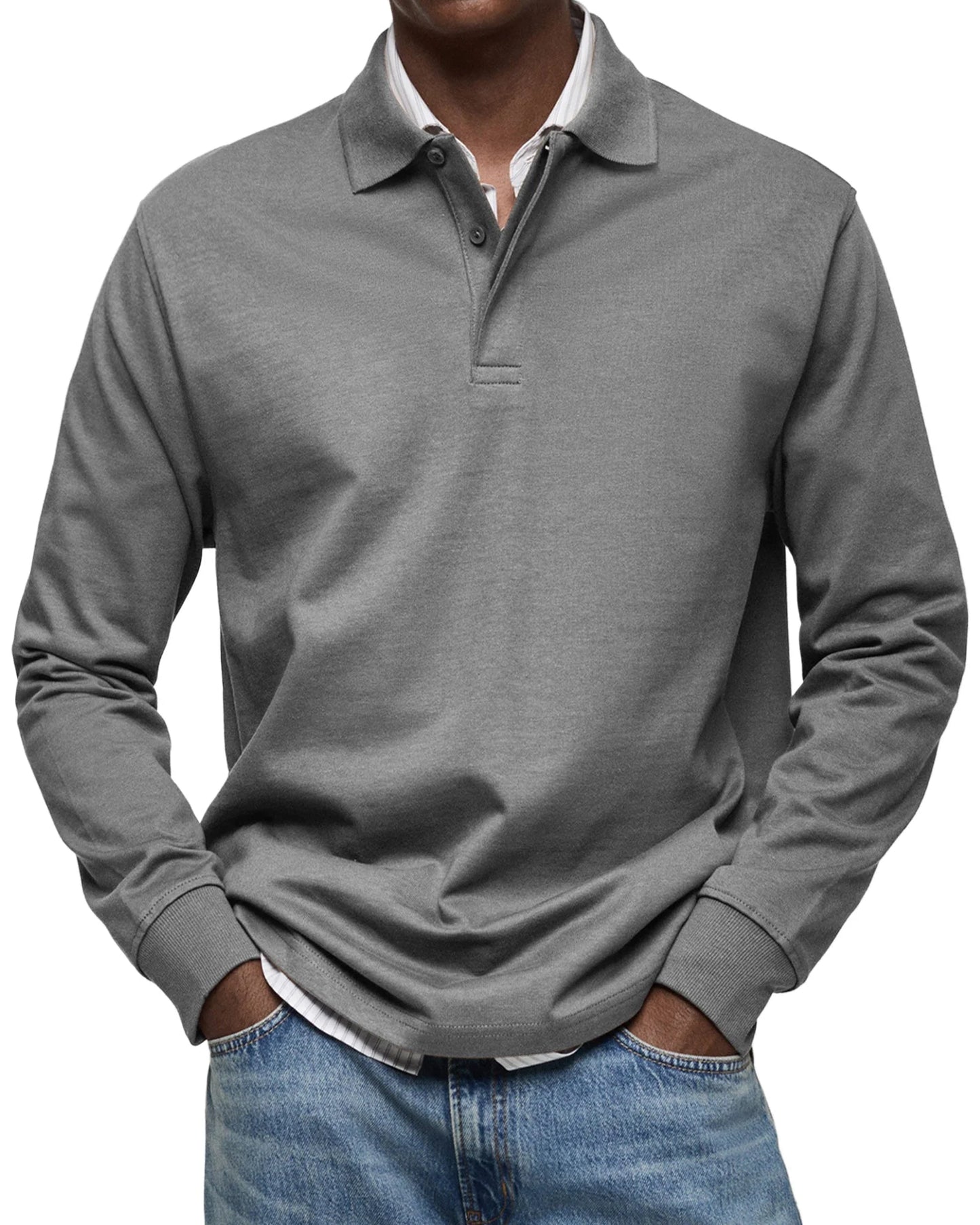 Men’s Harrington Long Sleeve Polo