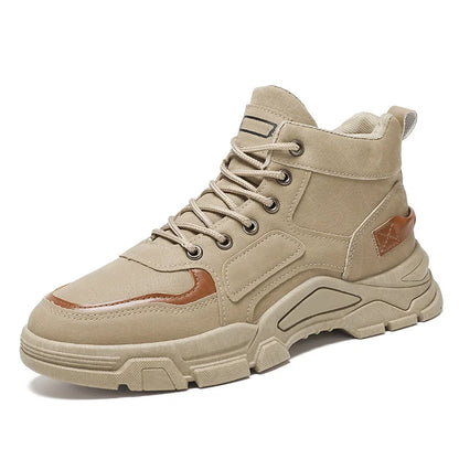 Men's Waterproof Leather-Look Boots