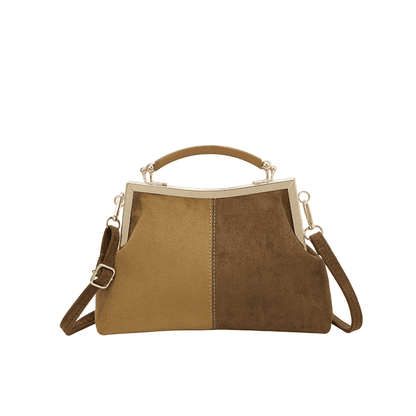 Women’s Textured Shell-Shape Frame Handbag