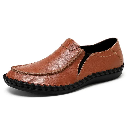 Men’s Leather-Look Slip-On Comfort Shoes