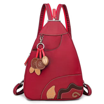 Women’s Floral Appliqué Lightweight Backpack