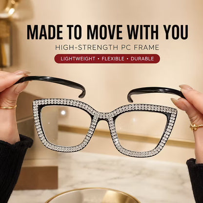 Women's Sparkle Cat Eye Reading Glasses