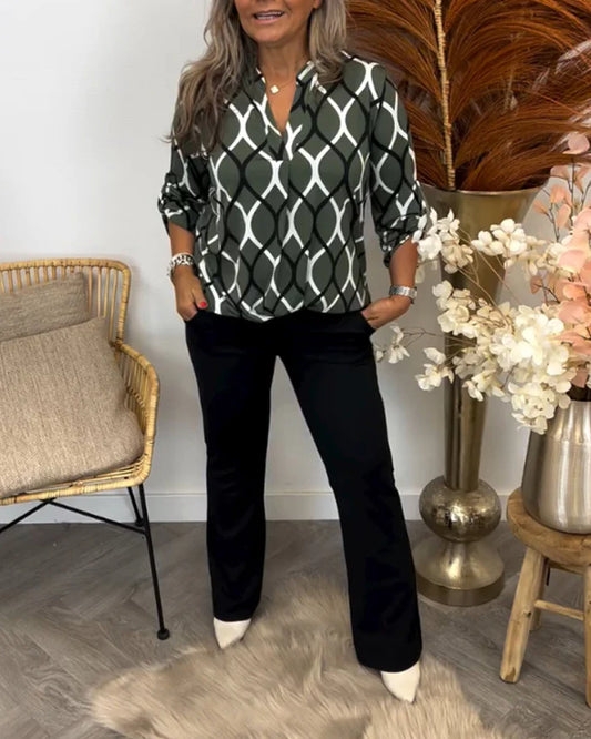 Chic Printed Blouse