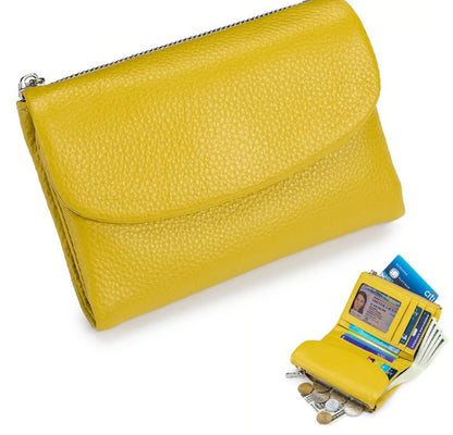 Pebble-Grain Leather-look RFID Wallet