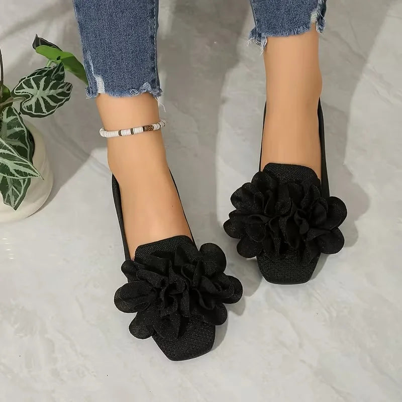 Women’s Floral Strap Comfort Ballet Flats