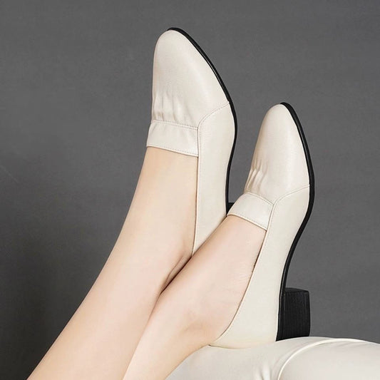 Women's Trendy Non-Slip Soft Sole Short Heeled Shoes