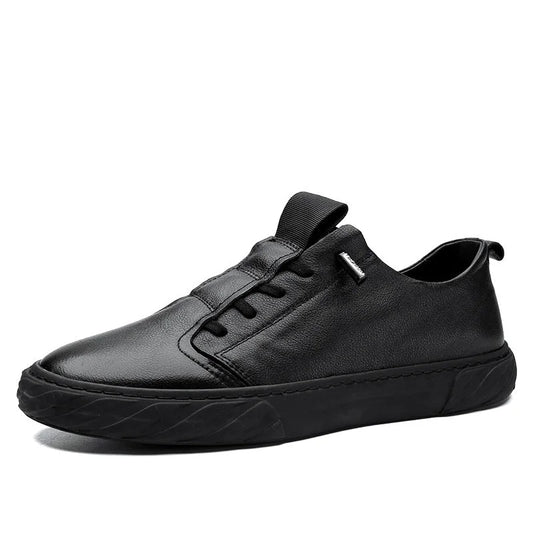 Sophisticated High-Top Italian Leather-Look Sneakers
